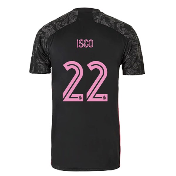 Camiseta Real Madrid Tercera Equipación NO.22 Isco 2020-2021 Negro